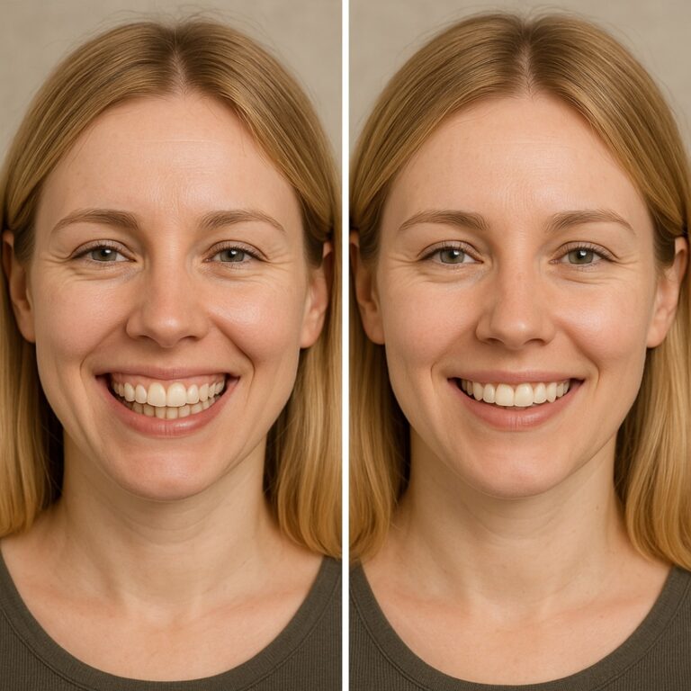 antes y despues Tratamiento Sonrisa Gingival Malaga - Neuromoduladores Malaga