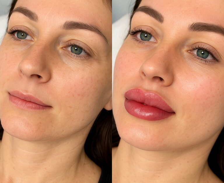 antes y despues aumento de labios en malaga - labios rusos - Rejuvelook Clinica Medicina estética en Málaga